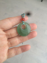 Load image into Gallery viewer, 24.6mm Certified 100% natural green aventurine jade (东陵玉) necklace m41 (add-on item.)
