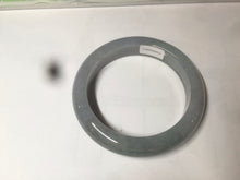 Load image into Gallery viewer, 56mm Certified type A 100% Natural smoky gray/black Jadeite bangle AF11-5972
