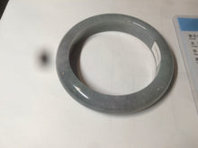 Load image into Gallery viewer, 56mm Certified type A 100% Natural smoky gray/black Jadeite bangle AF11-5972
