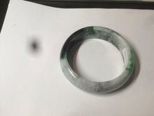 Load image into Gallery viewer, 53.5mm certified 100% natural Type A sunny green/dark green jadeite jade bangle Ak49-2724
