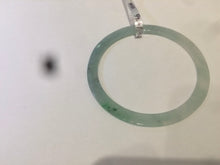 Load image into Gallery viewer, 58.6mm Certified Type A 100% Natural icy watery green super thin style Jadeite bangle M52
