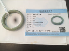 Load image into Gallery viewer, 52mm Certified 100% natural Type A dark green jadeite jade bangle AB63-0060
