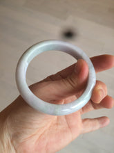 Load image into Gallery viewer, 55.5mm Certified Type A 100% Natural light green/white Jadeite Jade bangle AM58-4204
