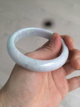 Load image into Gallery viewer, 55.5mm Certified Type A 100% Natural light green/white Jadeite Jade bangle AM58-4204
