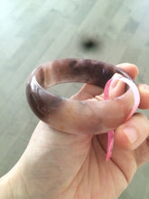 Load image into Gallery viewer, 56.8mm 100% natural red/purple/violet Quartzite (Shetaicui jade) bangle Y12
