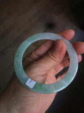 Load image into Gallery viewer, 53.7mm certificated Type A 100% Natural sunny green Jadeite Jade bangle A82-4958
