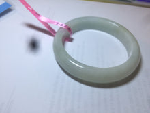 Load image into Gallery viewer, 57.2mm certified Type A 100% Natural light green/white Jadeite Jade bangle  AB21-6215

