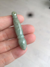 Load image into Gallery viewer, 100% Natural light green Jadeite Jade writing brush (毛笔)pendant 金榜题名 Add on item Y103 (Add on item, not sale individually.)
