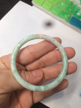 Load image into Gallery viewer, 49.7mm Certified Type A 100% Natural sunny green/red slim Jadeite Jade bangle AQ22-0186
