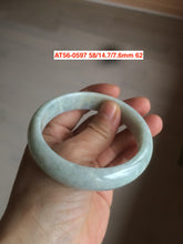 Load image into Gallery viewer, 54-63mm certified Type A 100% Natural dark green/white/black Jadeite Jade bangle group with defects GL1
