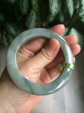 Load image into Gallery viewer, Sold! please don&#39;t order. Thanks 56mm  certified 100% natural Type A dark green/gray/brown  jadeite jade bangle Y84-7333
