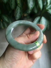 Load image into Gallery viewer, Sold! please don&#39;t order. Thanks 56mm  certified 100% natural Type A dark green/gray/brown  jadeite jade bangle Y84-7333
