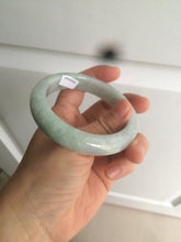 Load image into Gallery viewer, 55.7mm certified 100% natural green/white jadeite jade bangle AB89-2254
