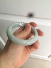 Load image into Gallery viewer, 55.7mm certified 100% natural green/white jadeite jade bangle AB89-2254
