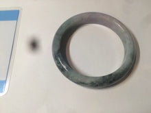 Load image into Gallery viewer, 56.2 mm Type A 100% Natural green/purple Jadeite Jade bangle C21-9809
