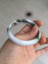 Load image into Gallery viewer, 50mm Certified Type A 100% Natural sunny green purple brown oval shape Jadeite Jade bangle AM12-4987
