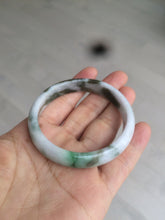 Load image into Gallery viewer, 50mm Certified Type A 100% Natural sunny green purple brown oval shape Jadeite Jade bangle AM12-4987
