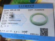 Load image into Gallery viewer, 57.6mm certified Type A 100% Natural green/yellow/white jadeite Jade bangle AB28-0276
