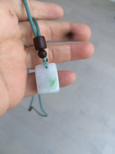 Load image into Gallery viewer, 100% Natural sunny green/purple scale weight jadeite Jade pendant necklace AF40
