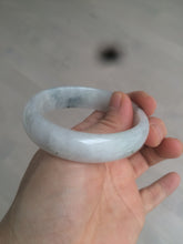 Load image into Gallery viewer, 50.8mm certified type A 100% Natural light green white oval Jadeite Jade bangle AB86-2856
