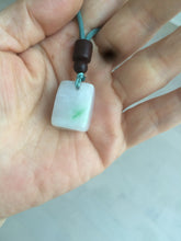 Load image into Gallery viewer, 100% Natural sunny green/purple scale weight jadeite Jade pendant necklace AF40
