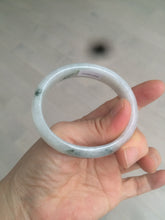 Load image into Gallery viewer, 50.8mm certified type A 100% Natural light green white oval Jadeite Jade bangle AB86-2856
