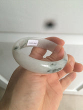 Load image into Gallery viewer, 50.8mm certified type A 100% Natural light green white oval Jadeite Jade bangle AB86-2856
