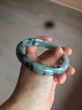 Load image into Gallery viewer, 61.8 mm certified type A 100% Natural dark green Jadeite Jade bangle AR62-2255
