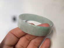 Load image into Gallery viewer, 54.3mm Certified Type A 100% Natural apple green thin jadeite jade bangle AQ47-8070
