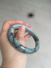 Load image into Gallery viewer, 61.8 mm certified type A 100% Natural dark green Jadeite Jade bangle AR62-2255
