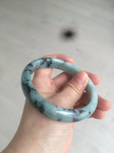 Load image into Gallery viewer, 61.8 mm certified type A 100% Natural dark green Jadeite Jade bangle AR62-2255
