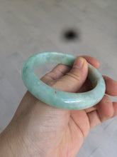 Load image into Gallery viewer, 56.7mm certified 100% natural type A sunny green yellow jadeite jade bangle AM10-0162
