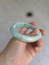 Load image into Gallery viewer, 56.7mm certified 100% natural type A sunny green yellow jadeite jade bangle AM10-0162
