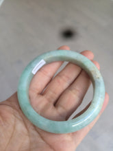 Load image into Gallery viewer, 56.7mm certified 100% natural type A sunny green yellow jadeite jade bangle AM10-0162
