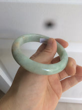 Load image into Gallery viewer, 56.7mm certified 100% natural type A sunny green yellow jadeite jade bangle AM10-0162
