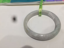 Load image into Gallery viewer, 54.3mm certifed 100% natural certified watery light green/white jadeite jade bangle Q88-7697
