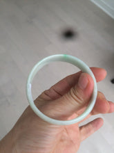 Load image into Gallery viewer, 52.9mm 100% natural Type A sunny green/white jadeite jade bangle AQ45-4140
