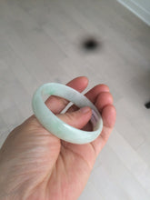 Load image into Gallery viewer, 52.9mm 100% natural Type A sunny green/white jadeite jade bangle AQ45-4140
