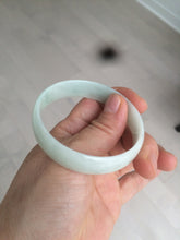 Load image into Gallery viewer, 52.9mm 100% natural Type A sunny green/white jadeite jade bangle AQ45-4140
