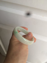 Load image into Gallery viewer, 52.9mm 100% natural Type A sunny green/white jadeite jade bangle AQ45-4140
