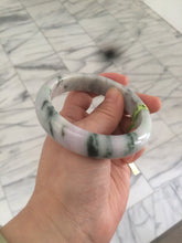 Load image into Gallery viewer, 58.5mm certified Type A 100% Natural green/purple Jadeite Jade bangle AH46-6207
