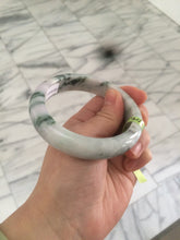 Load image into Gallery viewer, 58.5mm certified Type A 100% Natural green/purple Jadeite Jade bangle AH46-6207
