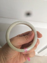 Load image into Gallery viewer, 57.5mm Certified Type A 100% Natural light green Jadeite Jade bangle AQ44
