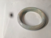 Load image into Gallery viewer, 48mm Type A 100% Natural sunny green/purple/yellow ovalJadeite Jade bangle X105-9226
