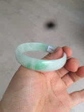 Load image into Gallery viewer, 52.6mm 100% natural Type A sunny green/red  jadeite jade bangle AQ43-4138
