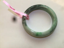 Load image into Gallery viewer, 58mm certified type A 100% Natural sunny green/dark green jadeite jade bangle U57-0102
