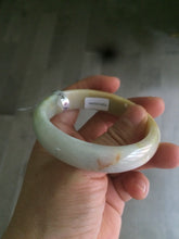 Load image into Gallery viewer, 51mm Certified Type A 100% Natural green/yellow/red Jadeite Jade oval bangle B85-2494
