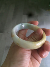 Load image into Gallery viewer, 51mm Certified Type A 100% Natural green/yellow/red Jadeite Jade oval bangle B85-2494
