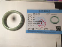 Load image into Gallery viewer, 56mm certified 100% natural certified green jadeite jade bangle AT58-9981
