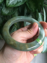 Load image into Gallery viewer, Sold! please don&#39;t order. Thanks 56mm  certified 100% natural Type A dark green/gray/brown  jadeite jade bangle Y84-7333
